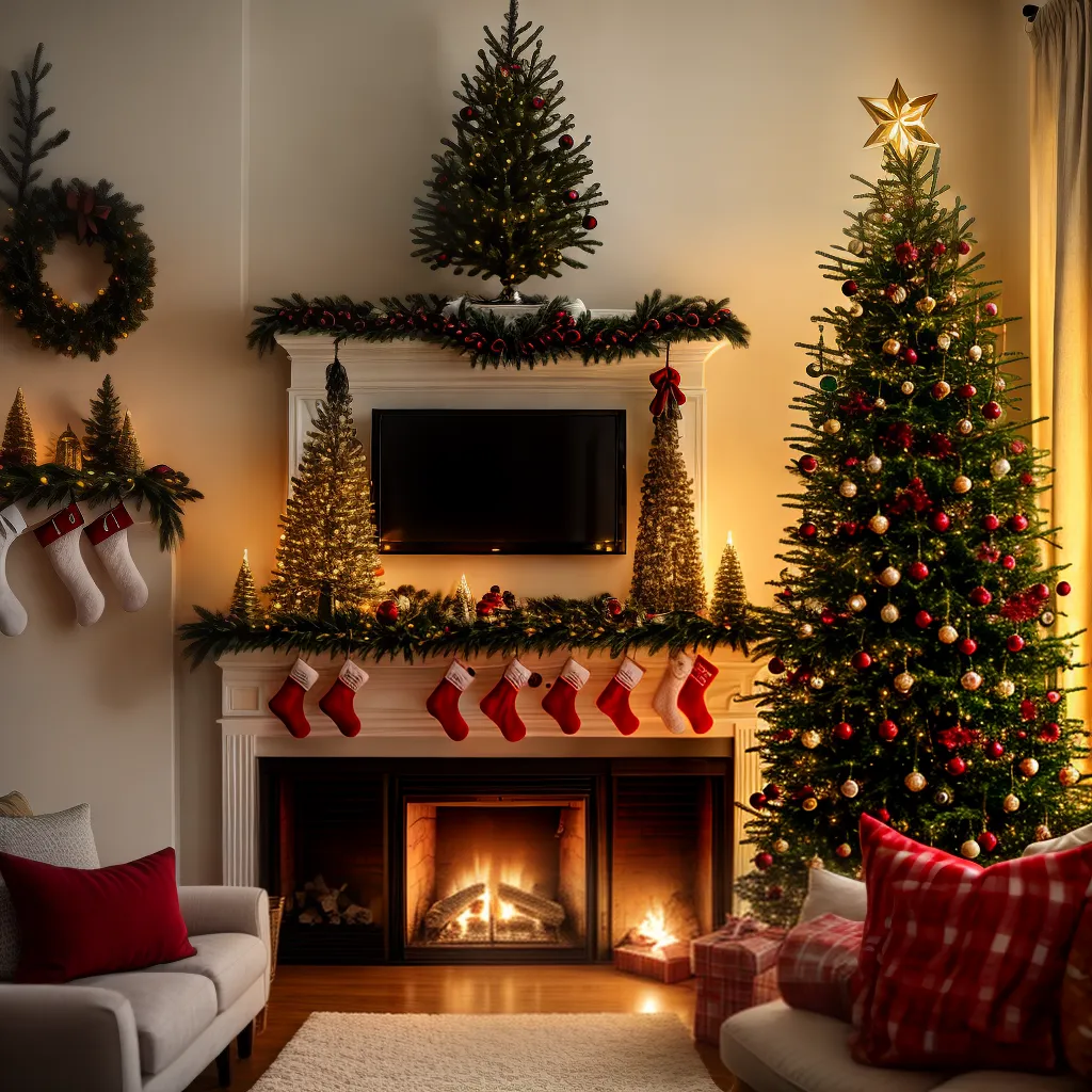 sala estar natal decoracao acolhedora