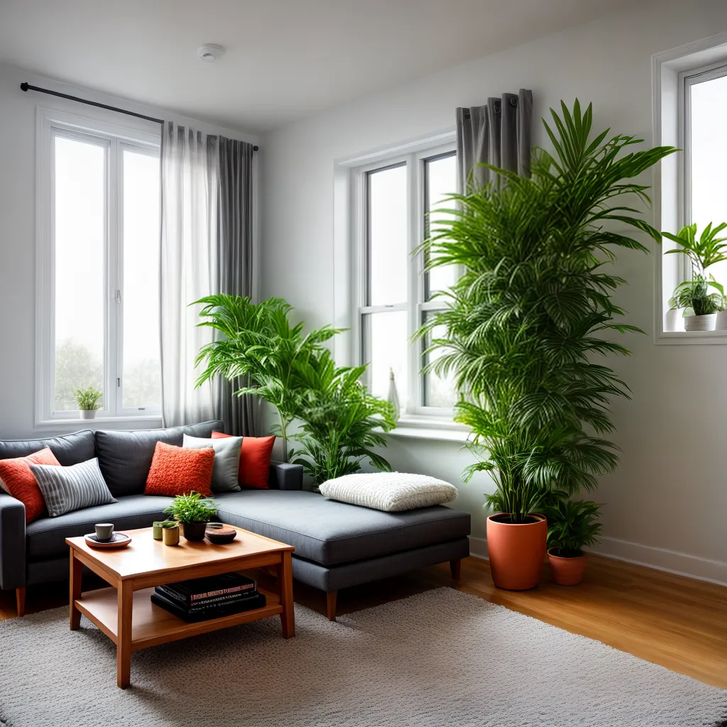 sala apartamento janela luz plantas