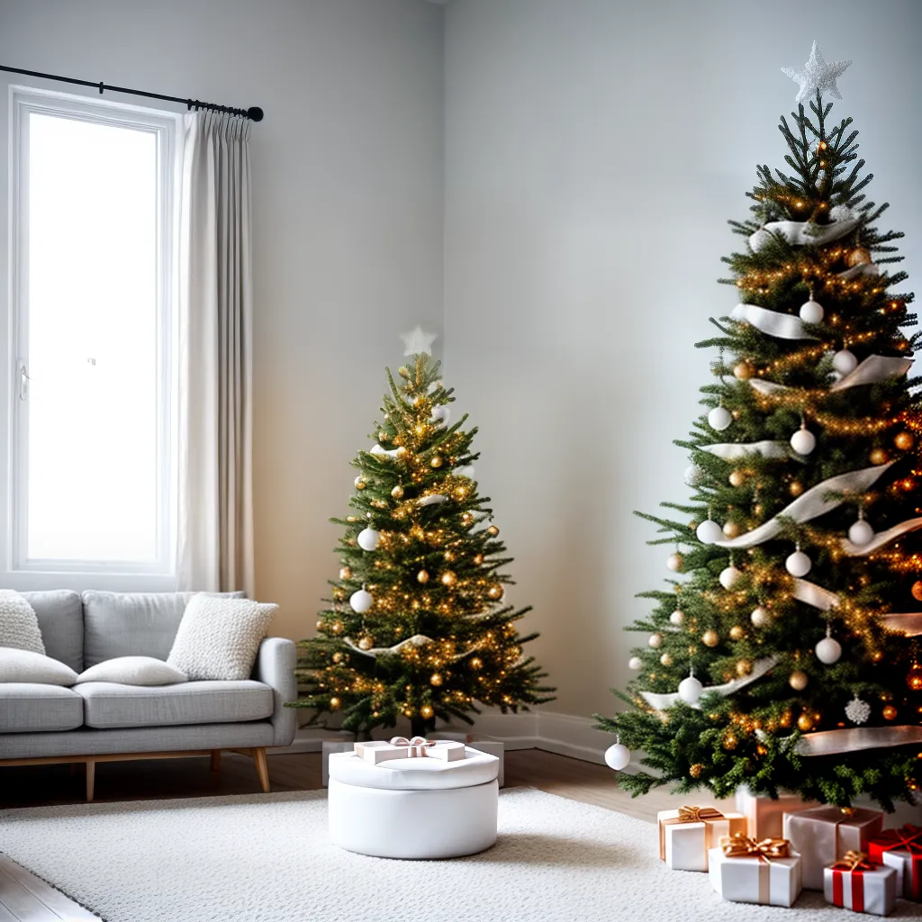 sala minimalista natal escandinavo