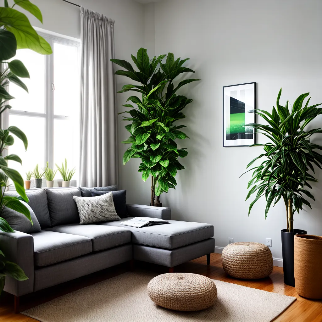 sala apartamento plantas verdes 1