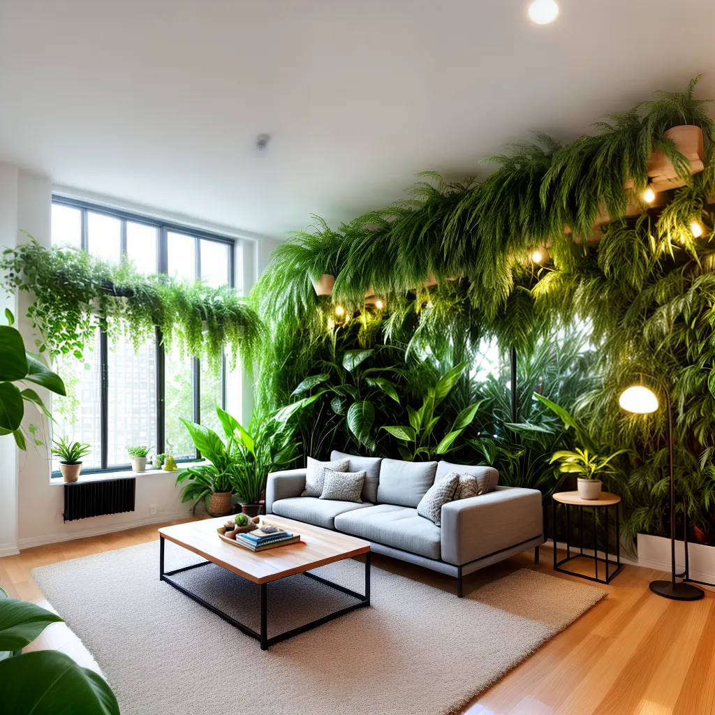 sala apartamento plantas verdes 2