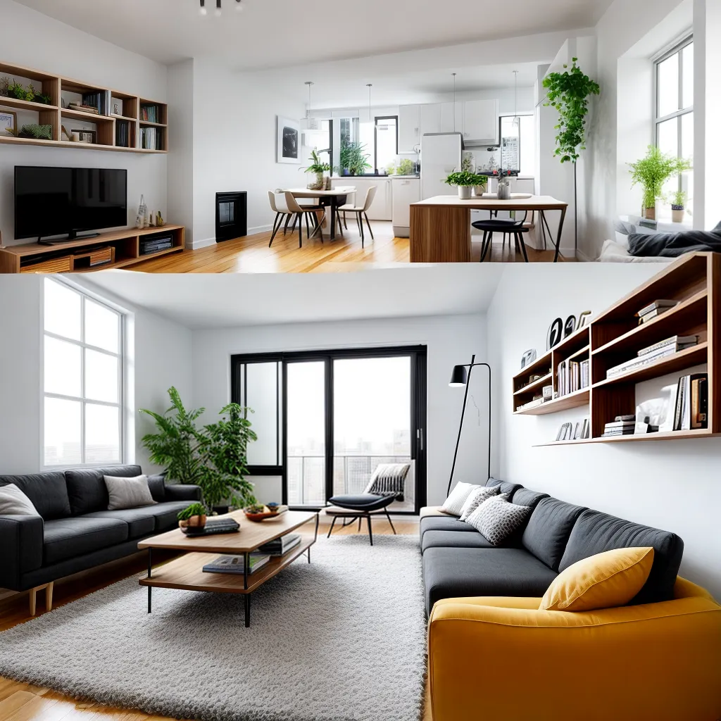 sala apartamento sofa cama multifuncional
