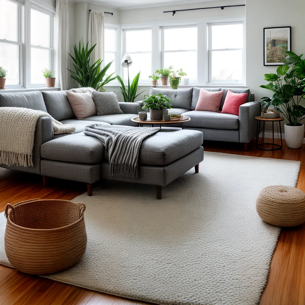 sala estar acochoante animais plantas
