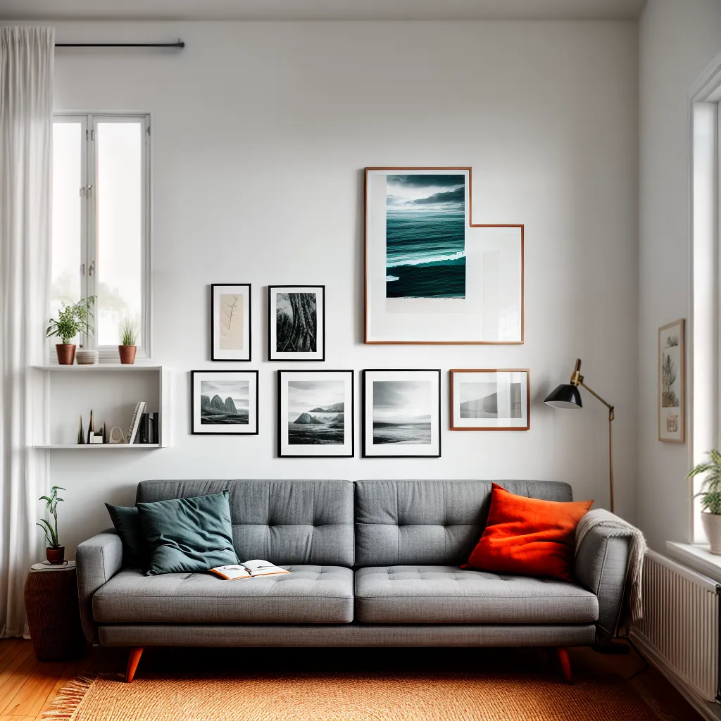 sala estar almofadas arte janela