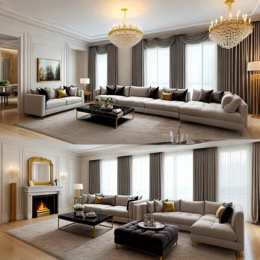 sala decorada sofa veludo