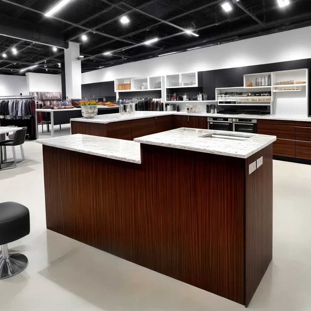 expositor mercadorias materiais elegantes