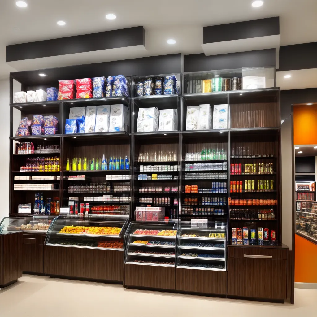 display acrilico moderno mercadorias elegantes