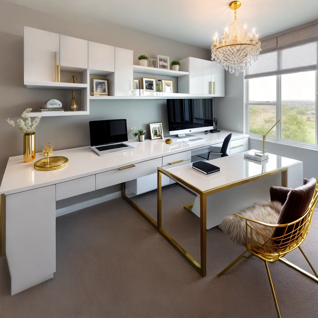 escritorio moderno glamouroso mesa branca escritorio moderno glamouroso mesa branca