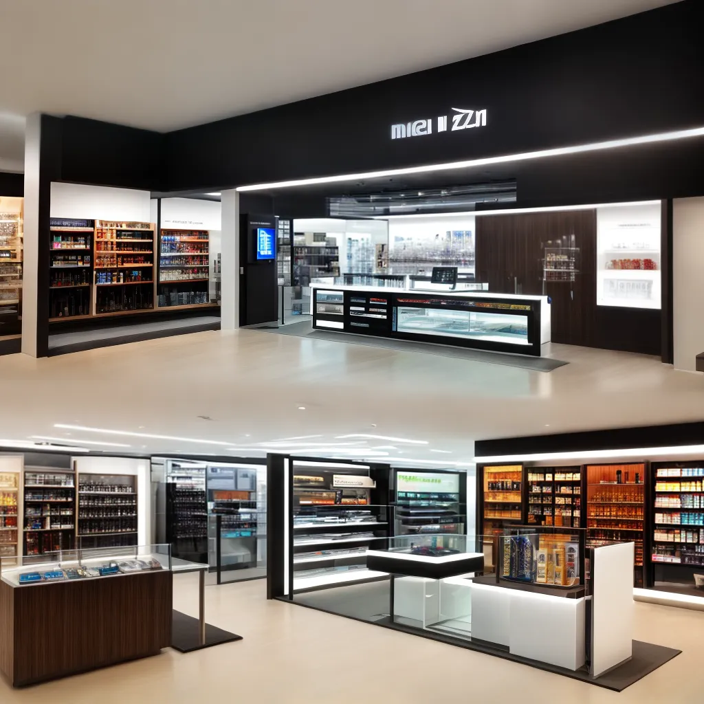 display moderno produtos inovador