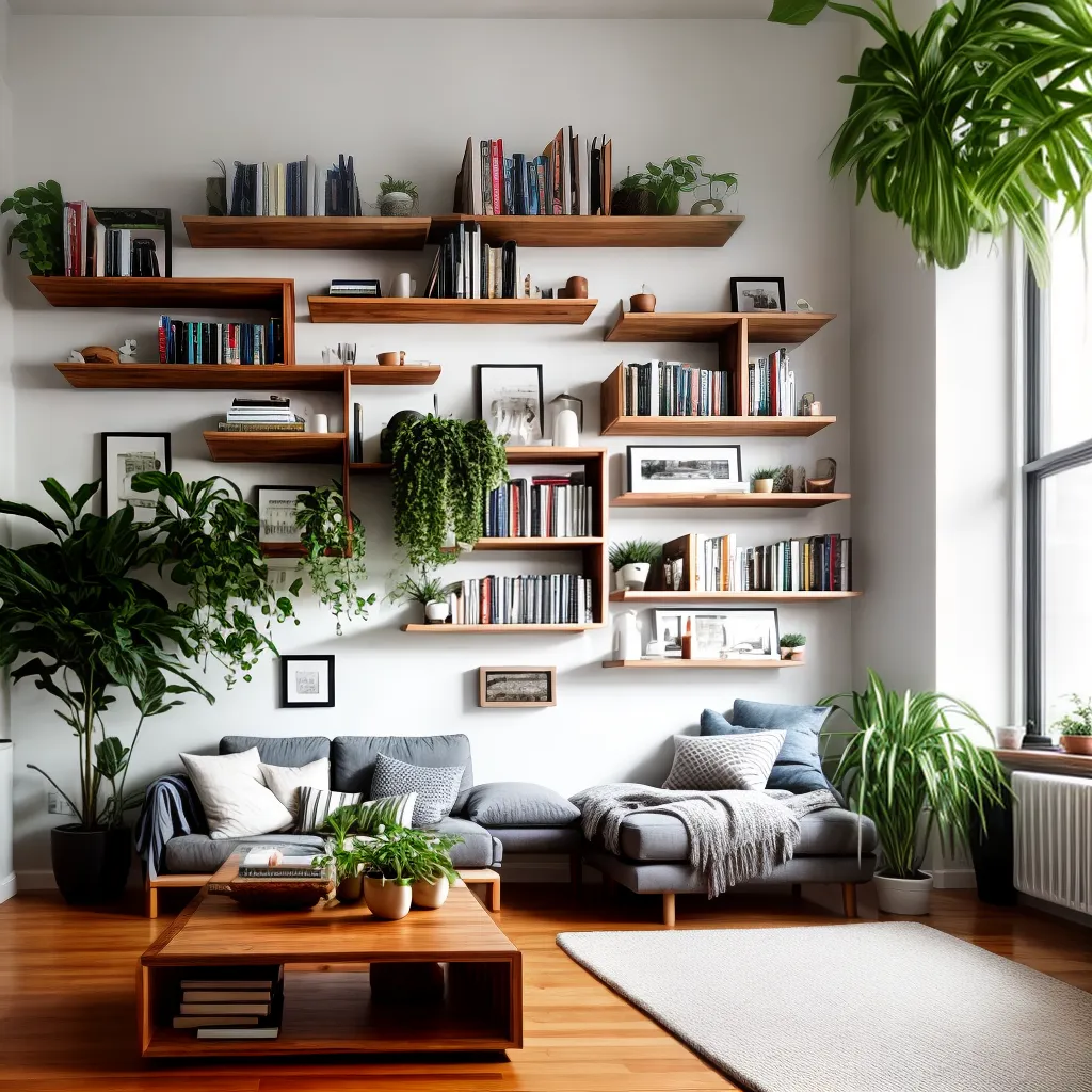 sala acochegante mesa madeira prateleiras diy sala acochegante mesa madeira prateleiras diy