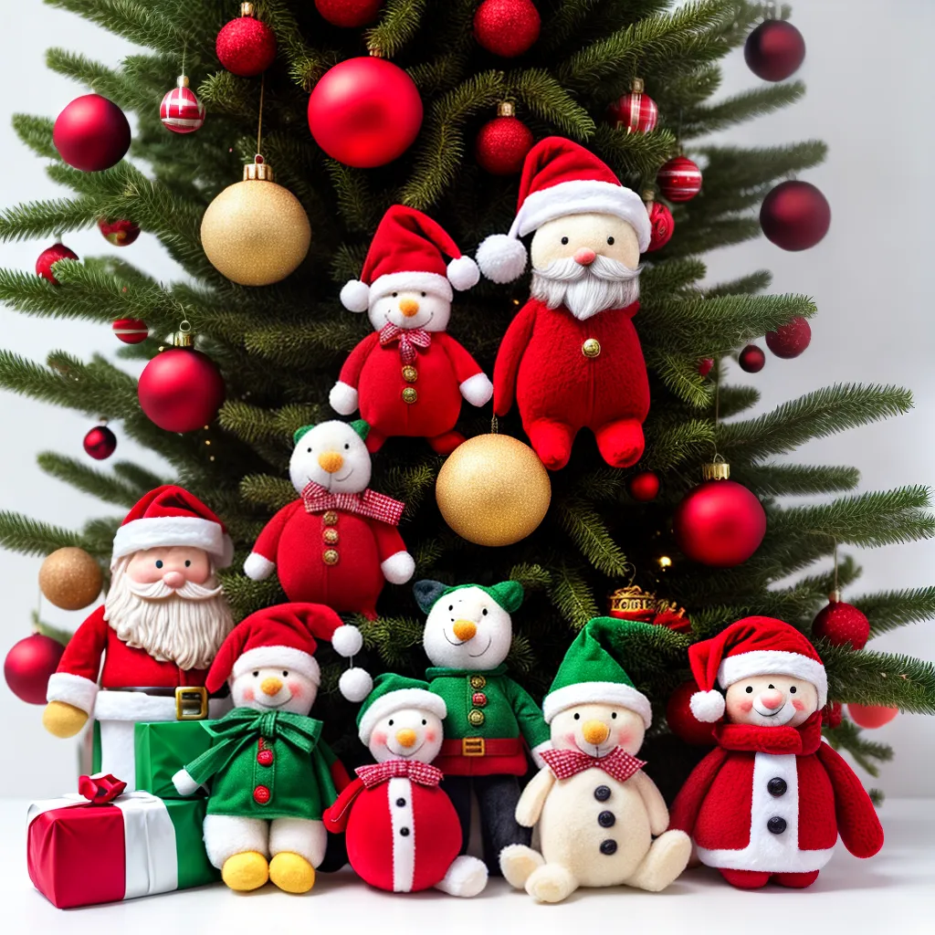 personagens natal plush coloridos personagens natal plush coloridos
