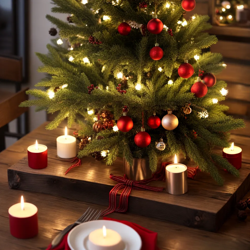mesa rustica decoracao natal reciclada