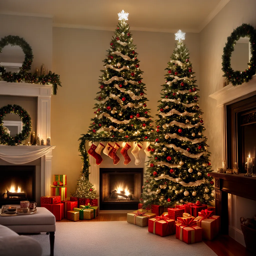 sala estar arvore livros natal sala estar arvore livros natal