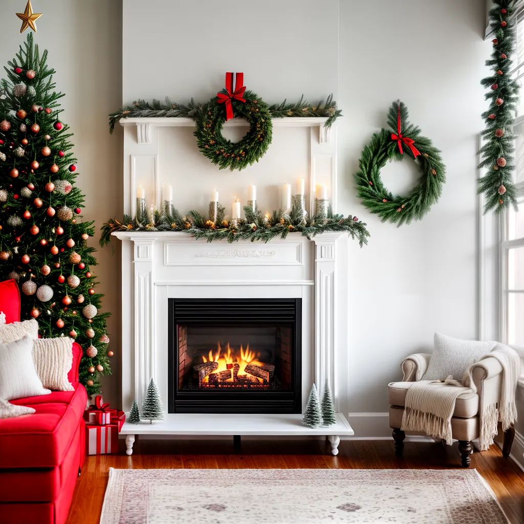 sala estar natal shabby chic decoracao