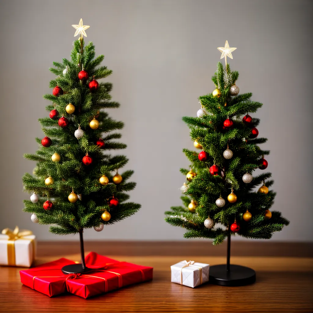 arvore natal miniatura luzes enfeites