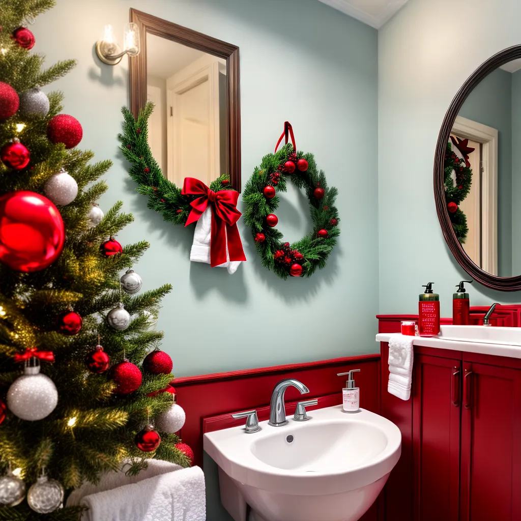 banheiro natal enfeites wreath santa toalhas banheiro natal enfeites wreath santa toalhas