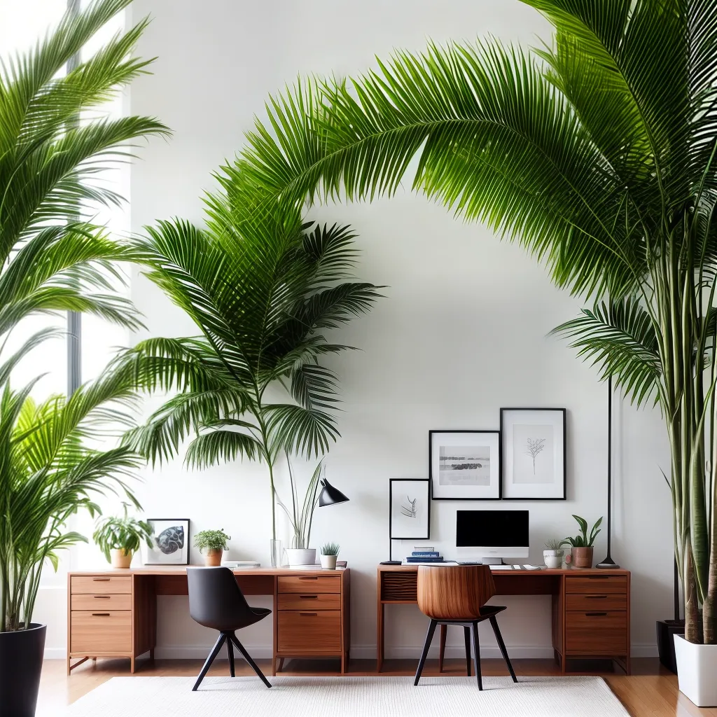 escritorio moderno tropical plantas escritorio moderno tropical plantas