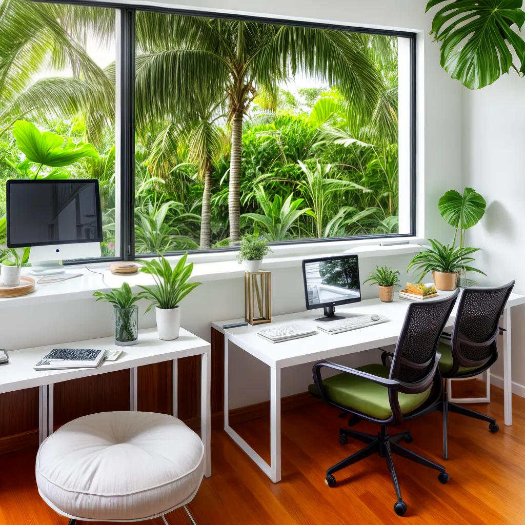 escritorio tropical moderno escritorio tropical moderno