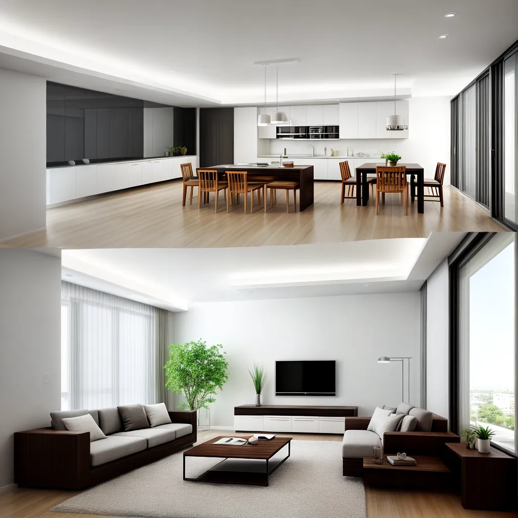 sala moderna luz natural minimalista 3