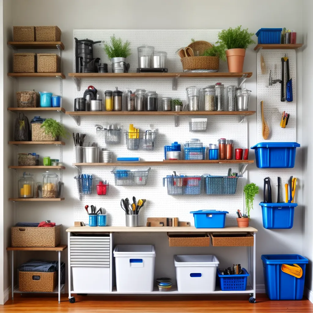 oficina organizada armazenamento diy