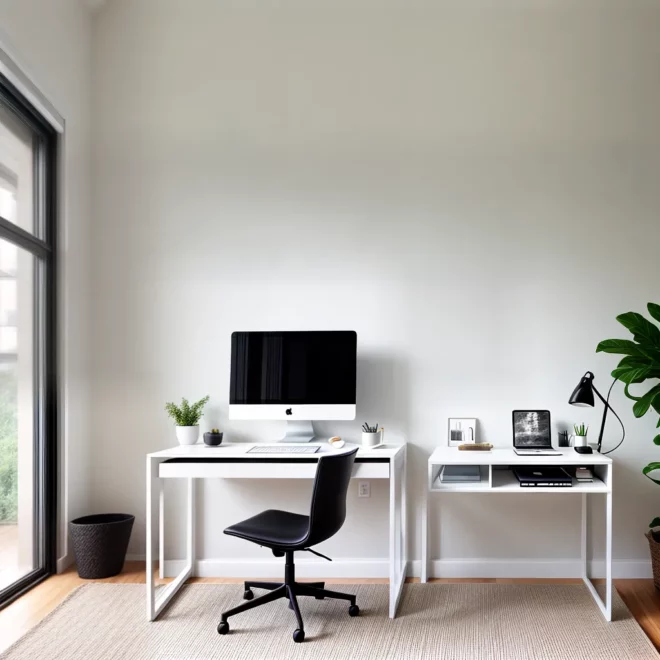 escritorio moderno minimalista mesa branca 3 escritorio moderno minimalista mesa branca 3