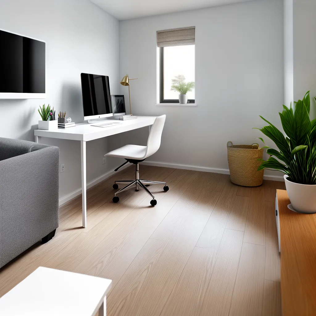 escritorio moderno minimalista luz natural