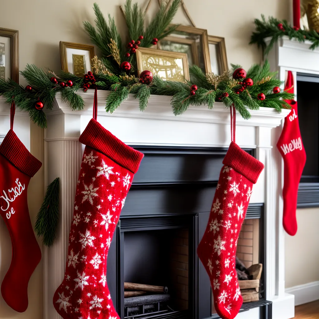 meia natal bordada lareira decoracao meia natal bordada lareira decoracao
