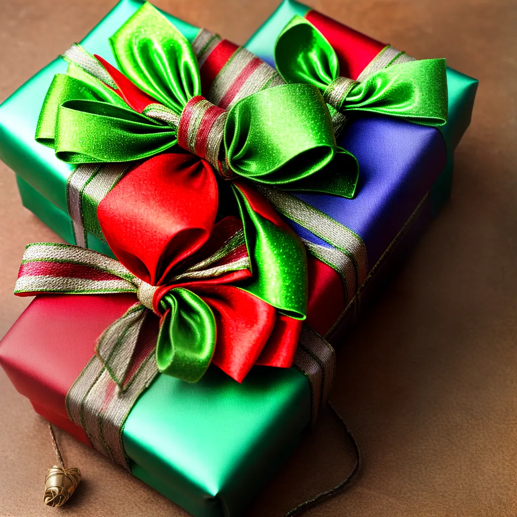 presente artesanal laco colorido natal