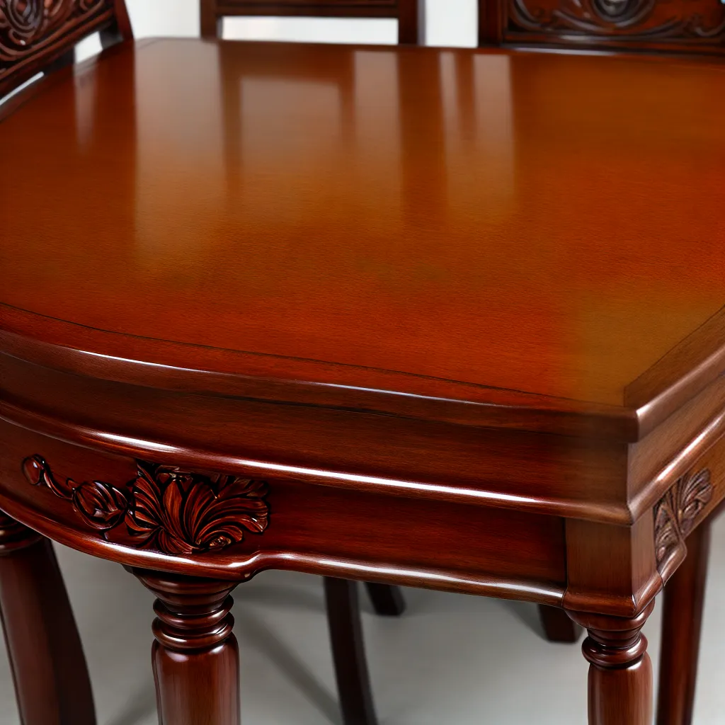 mesa jantar madeira cadeiras carvao