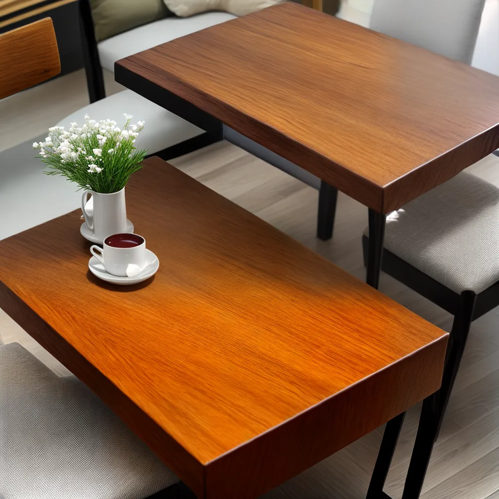mesa madeira brilhante flores