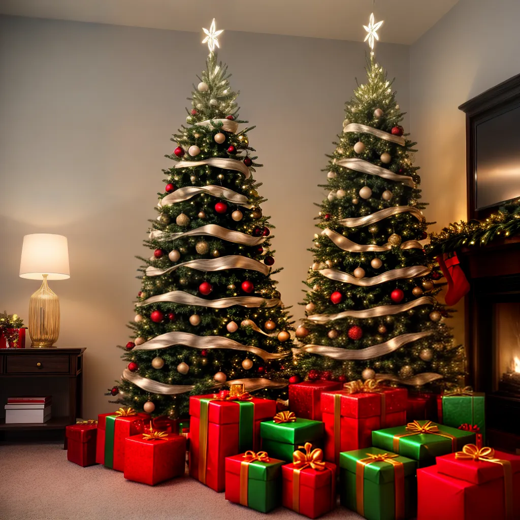 arvore natal decorada luzes ambiente arvore natal decorada luzes ambiente