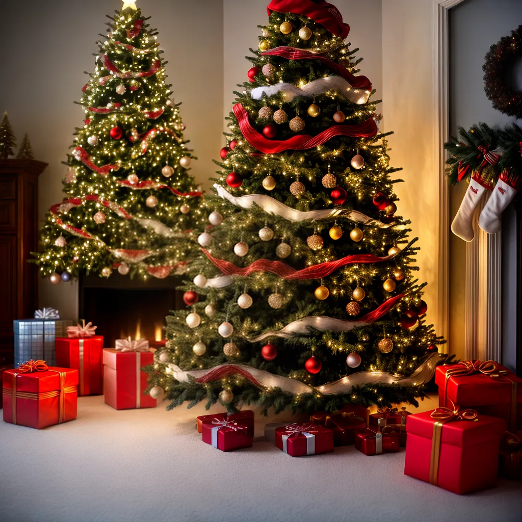 arvore natal decorada luzes estrela arvore natal decorada luzes estrela