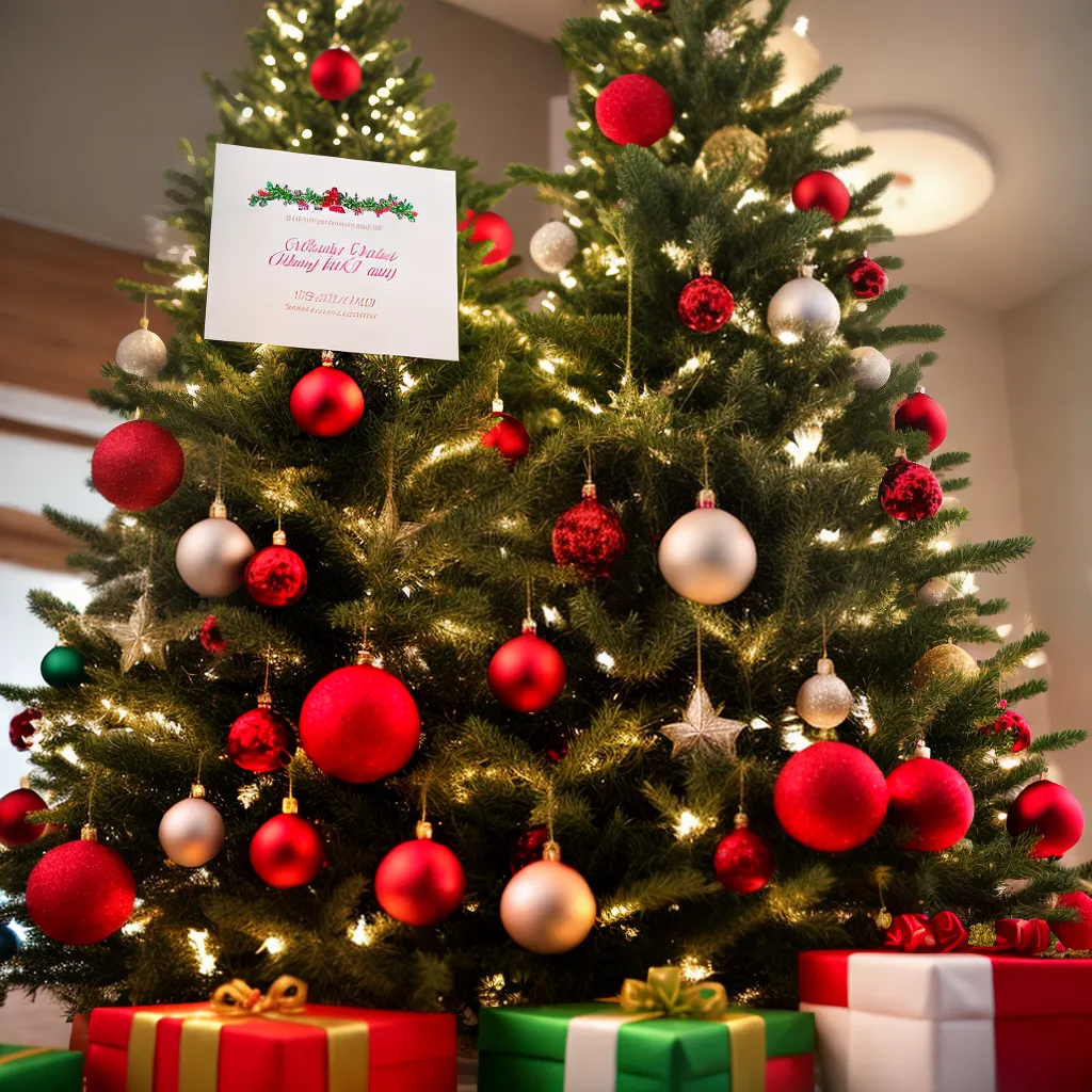 arvore natal cartoes personalizados festivos