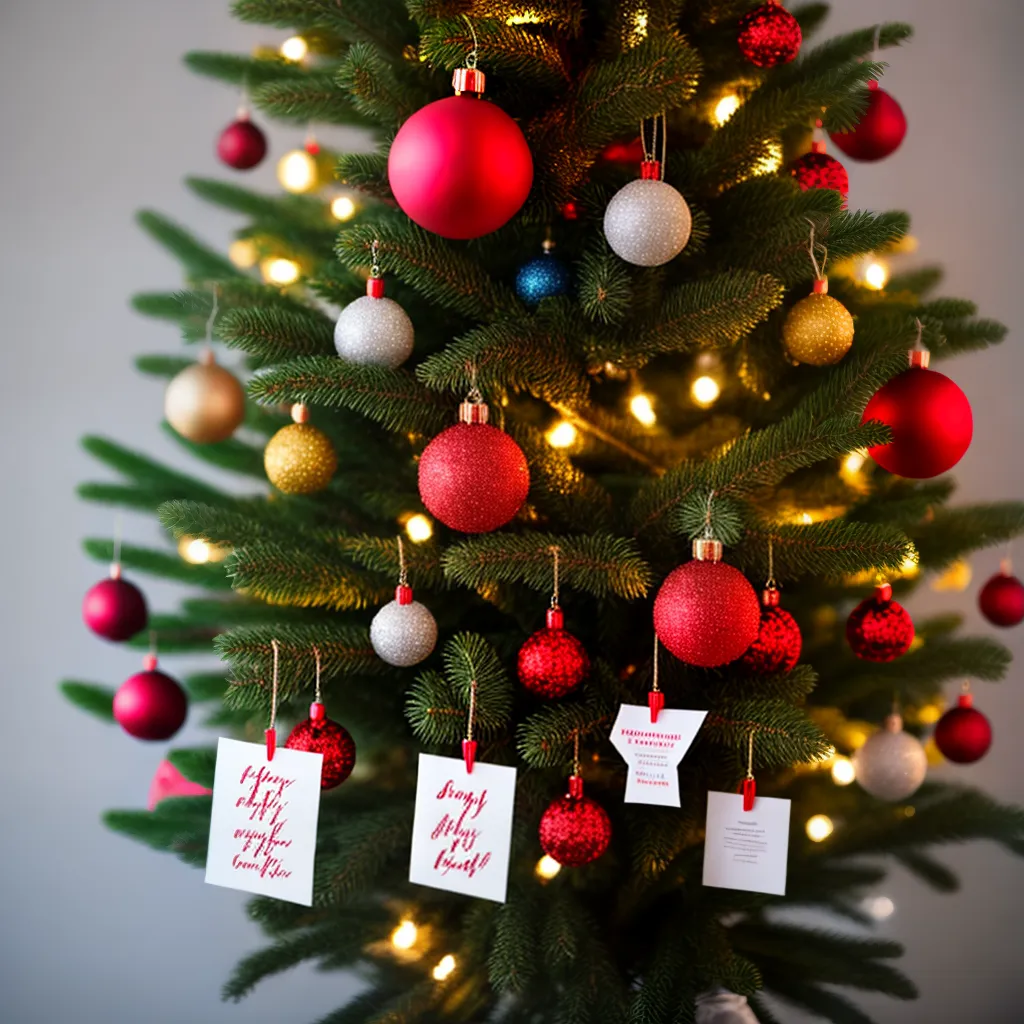 arvore natal cartoes personalizados festivos 1