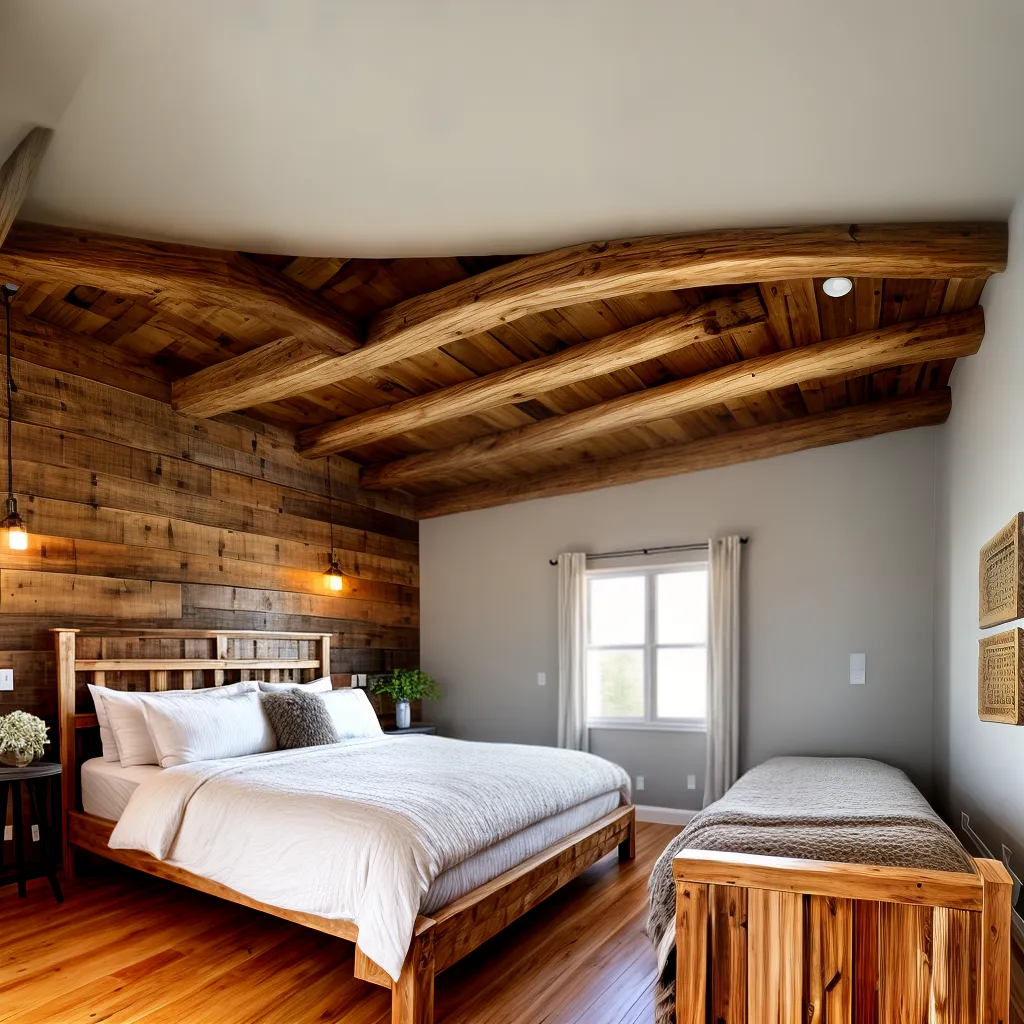 cama madeira rustica quarto aconchegante cama madeira rustica quarto aconchegante