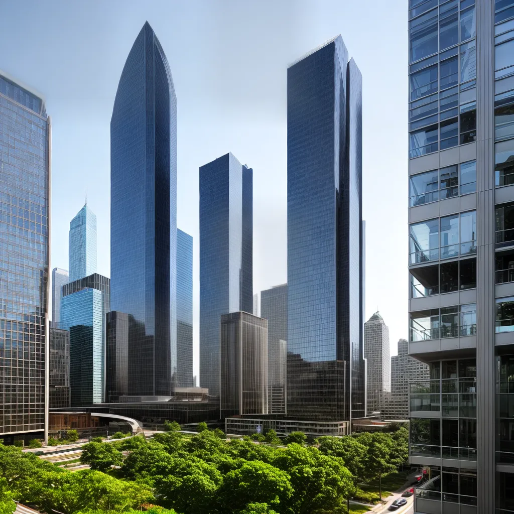 arquitetura moderna skyline cidade