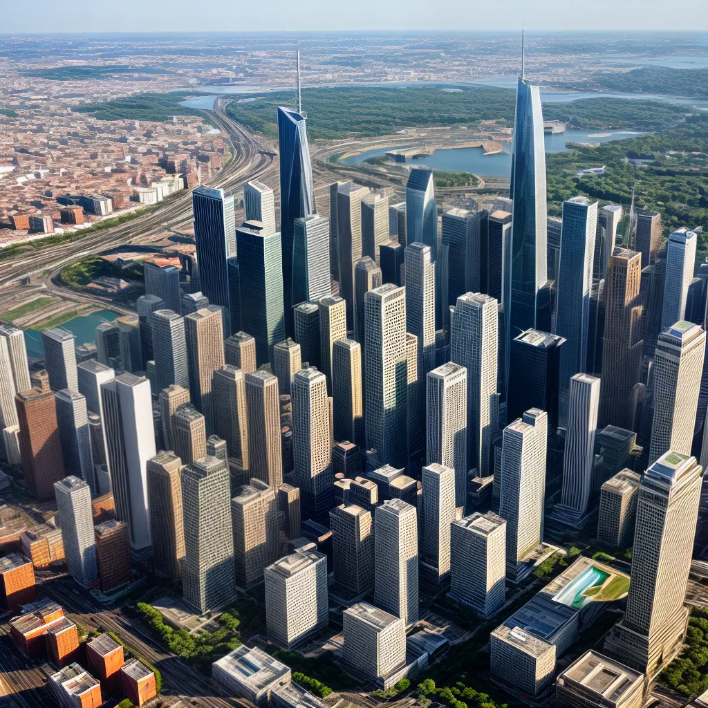 arquitetura moderna cidade skyline