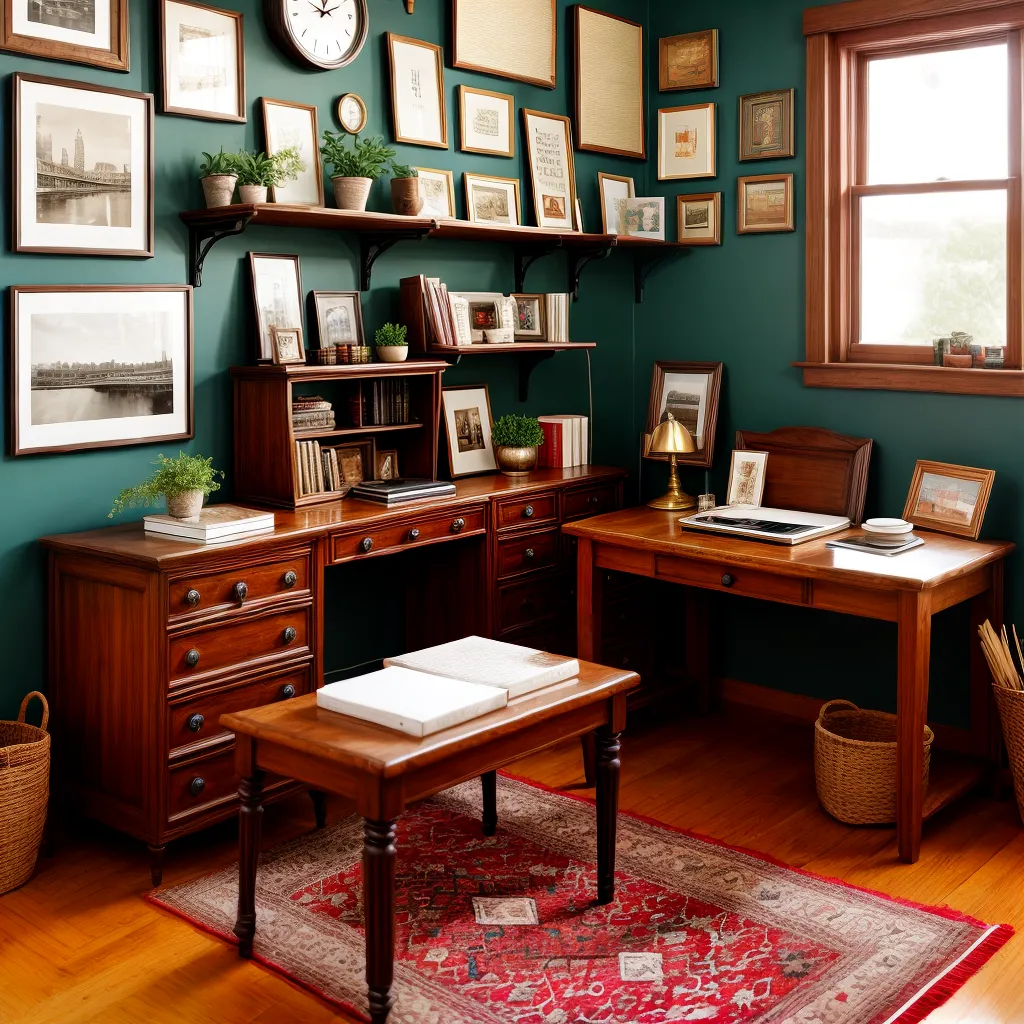 escritorio trem vintage decoracao acolhedor