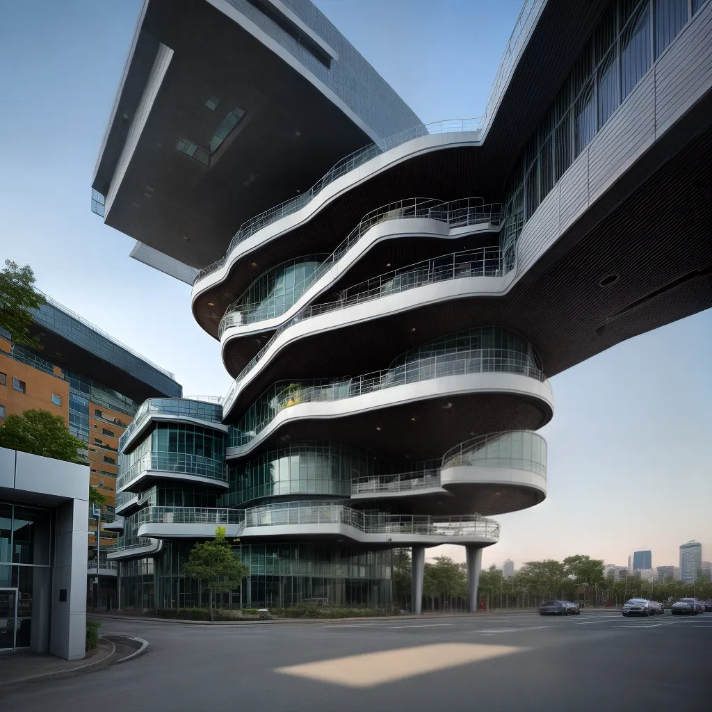 arquitetura deconstrutivista edificio futurista arquitetura deconstrutivista edificio futurista