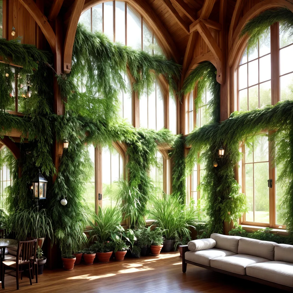 jardim interno inverno luzes fadas