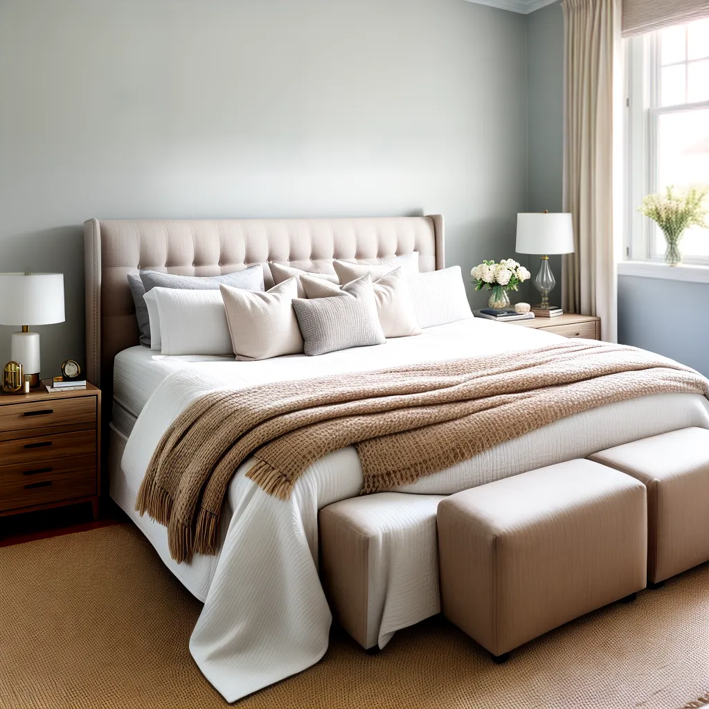 quarto minimalista tons neutros