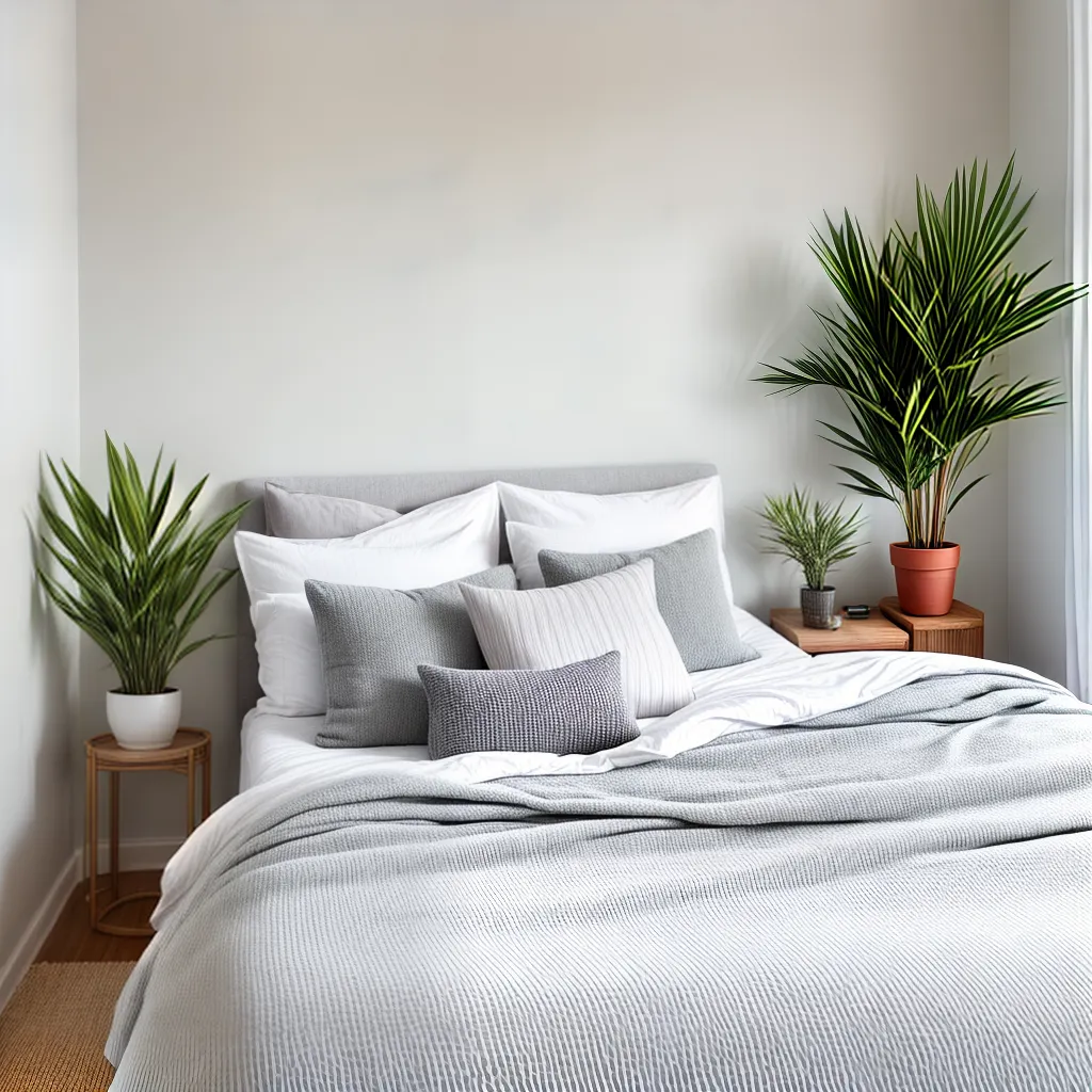 quarto acolhedor geometrico minimalista