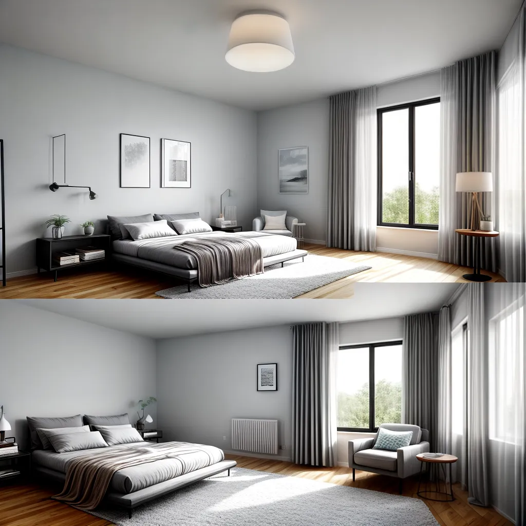 quarto acolhedor moderno cama pastel