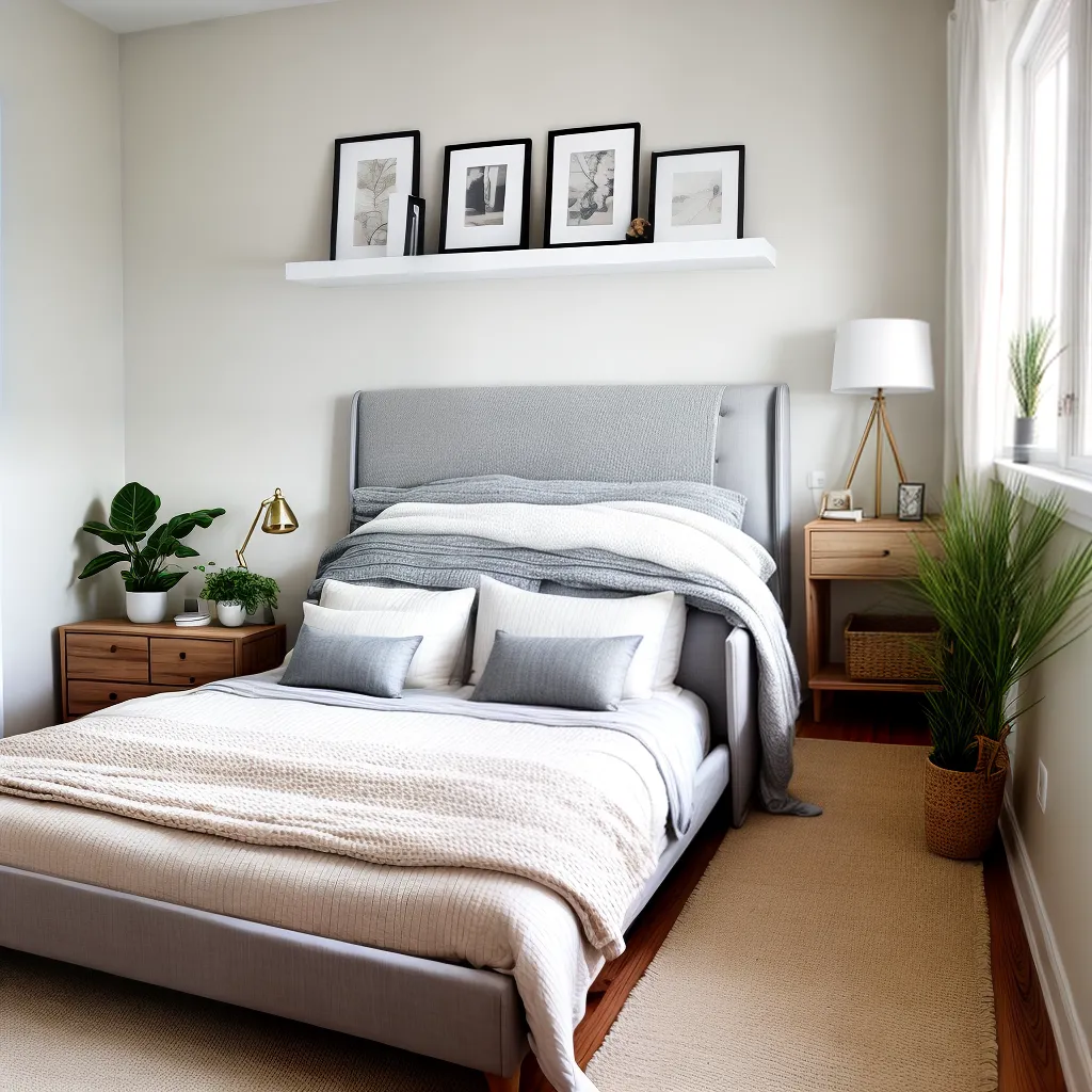 quarto aconchegante design moderno vintage