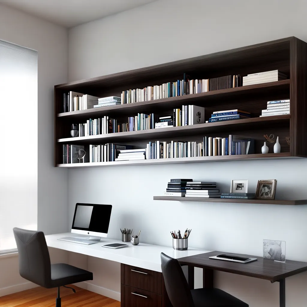 escritorio moderno mesa vidro livros