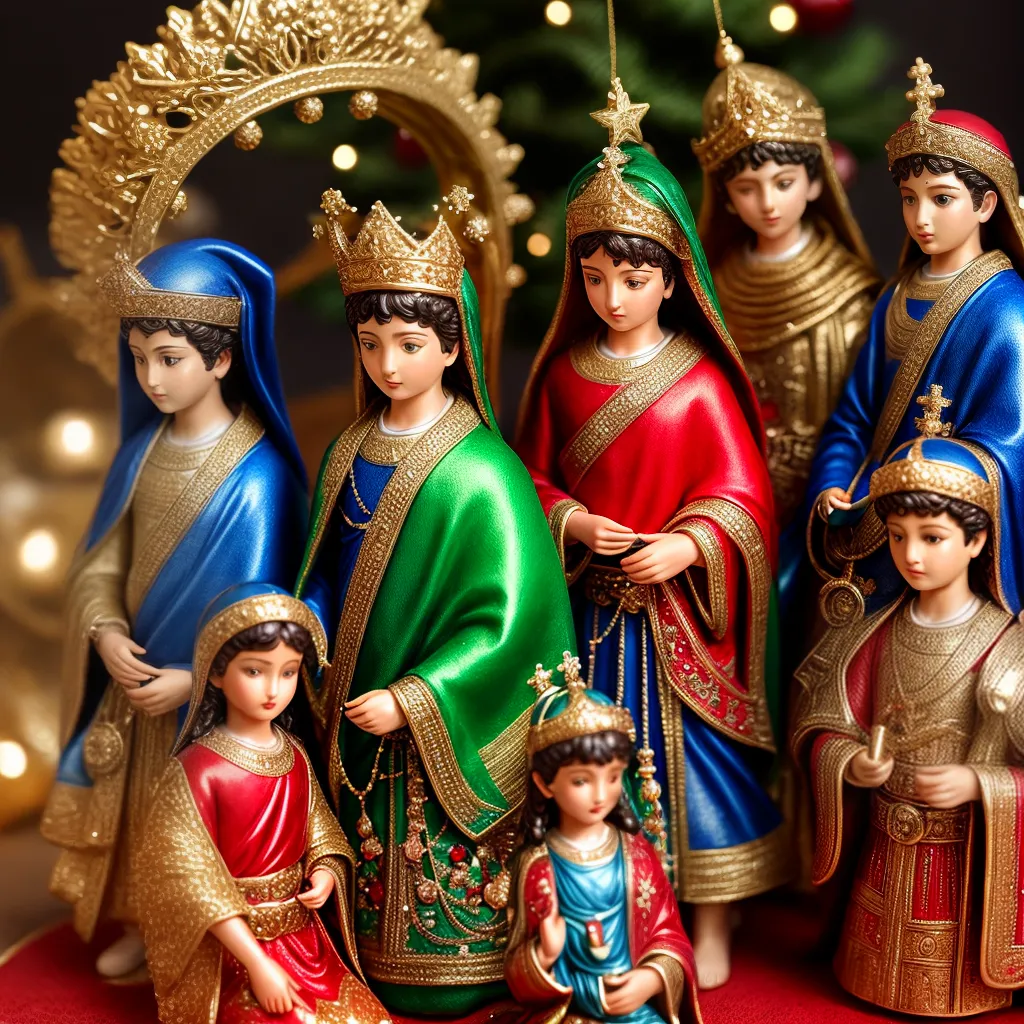 presepio ornamento colorido detalhes presepio ornamento colorido detalhes