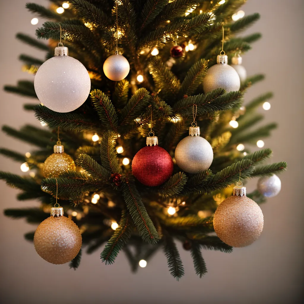 arvore natal vintage enfeites luzes