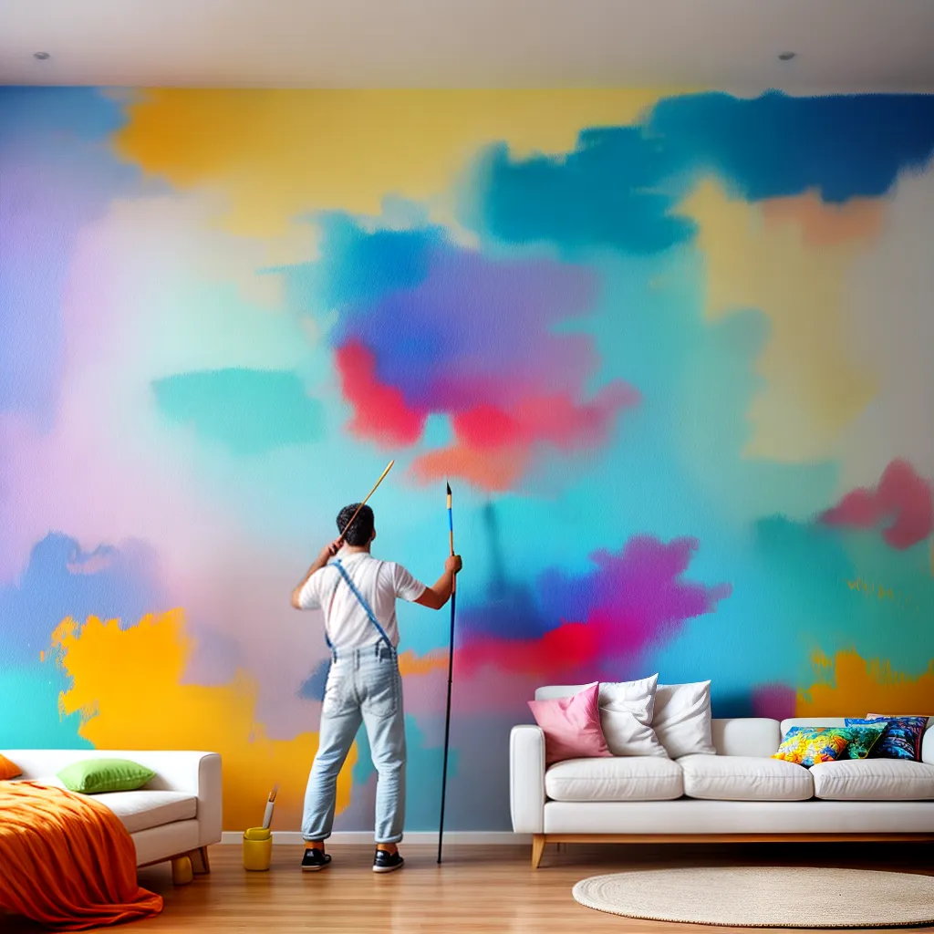 pintura confiante decoracao colorida