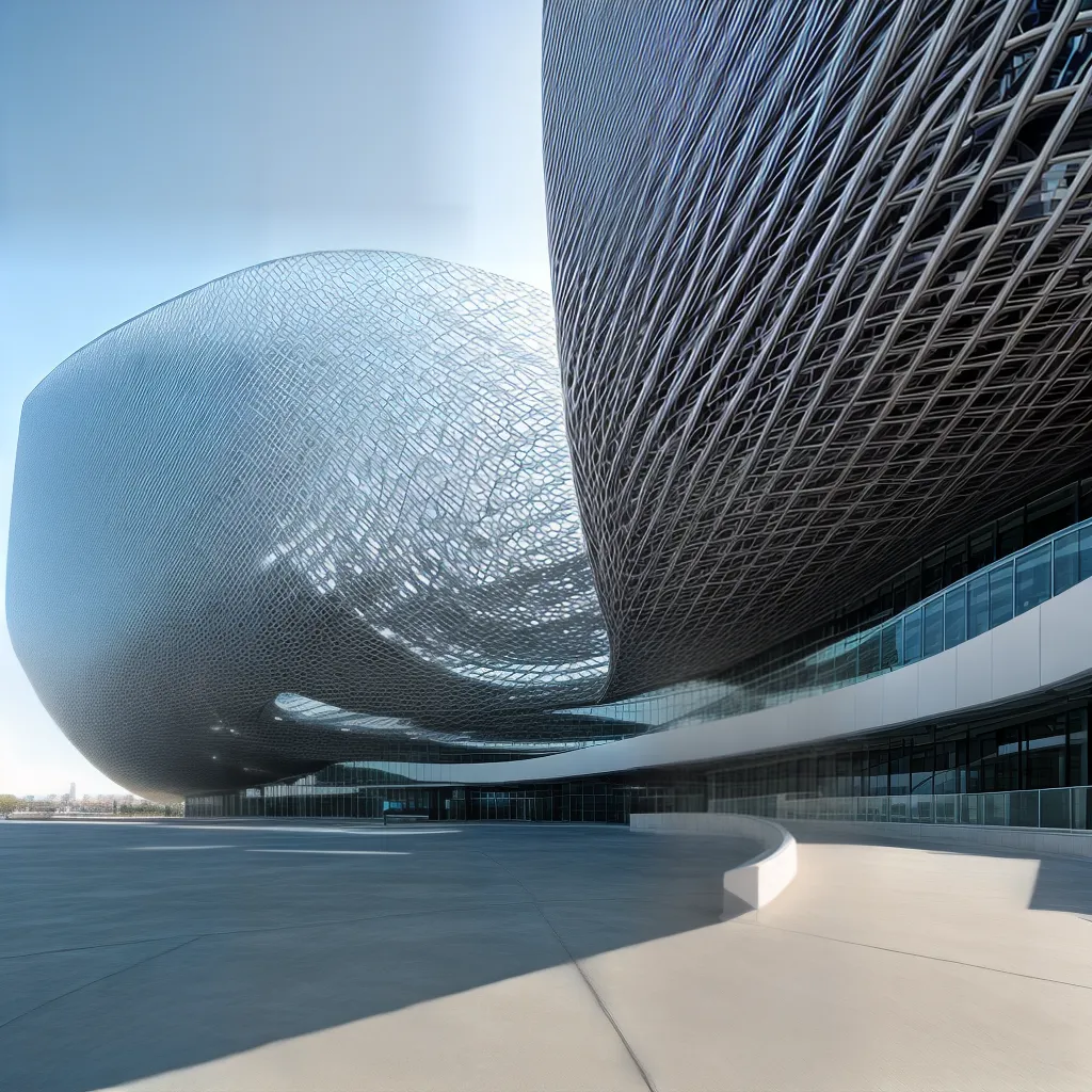 arquitetura futurista geometrica luz sombra