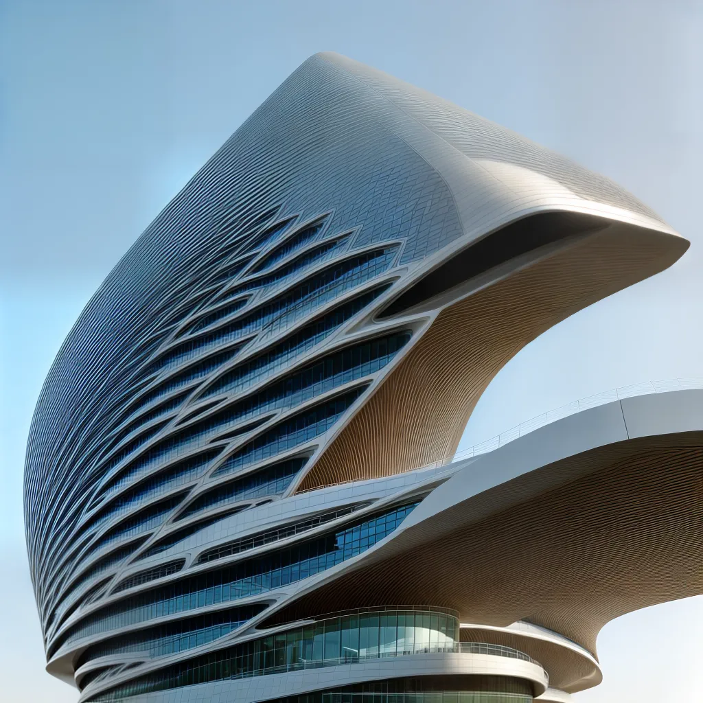 arquitetura parametrica edificio futurista